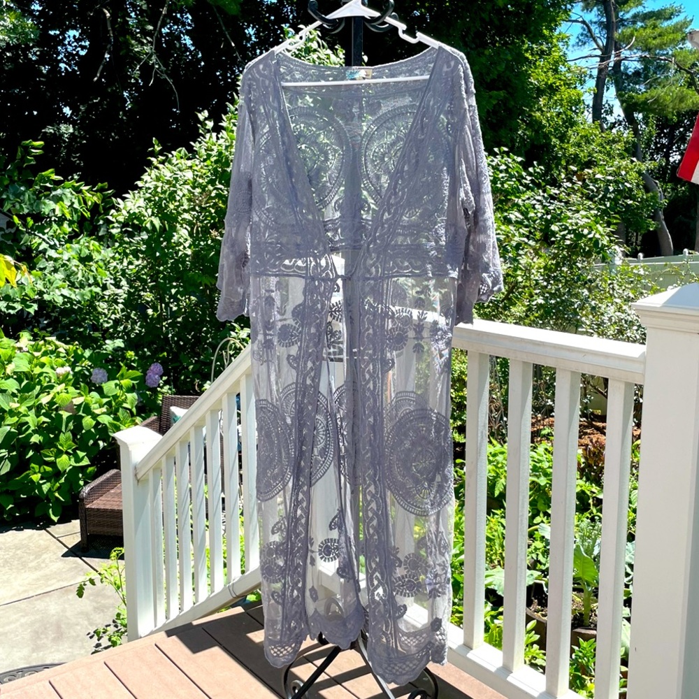 Rebellion Again Embroidered Duster
